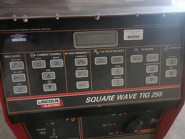 Lincoln electric - square wave tig 255 - lasapparaat - afbeelding 3 van  10