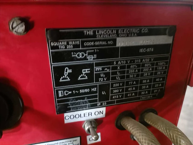 Lincoln electric - square wave tig 255 - lasapparaat - afbeelding 8 van  10