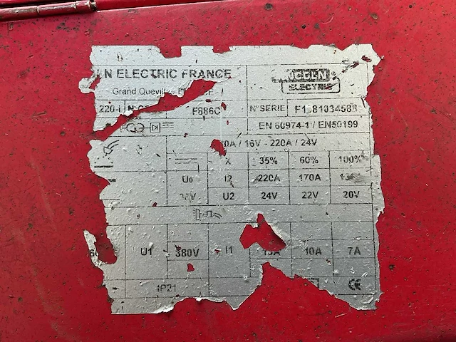 Lincoln electric compact 220-i lasapparaat - afbeelding 7 van  7