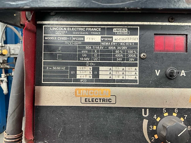 Lincoln electric cv400-i mig lasapparaat - afbeelding 8 van  8