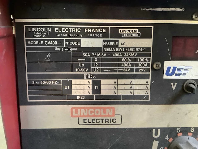 Lincoln electric cv400-l lasapparaat - afbeelding 5 van  7