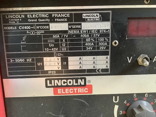 Lincoln electric cv400-l lasapparaat - afbeelding 6 van  8