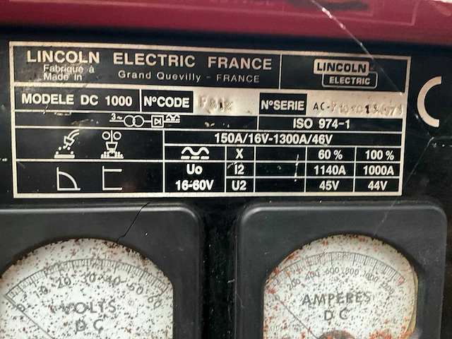 Lincoln electric idealarc dc1000 mig lasapparaat - afbeelding 6 van  6