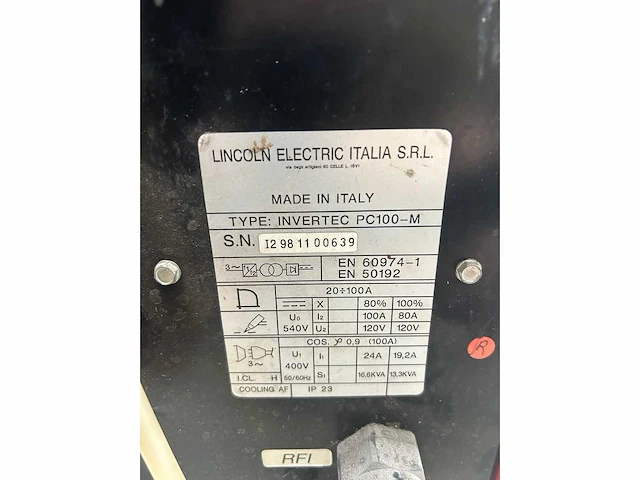 Lincoln electric inverter pc100-m - plasmasnijmachine - afbeelding 7 van  7