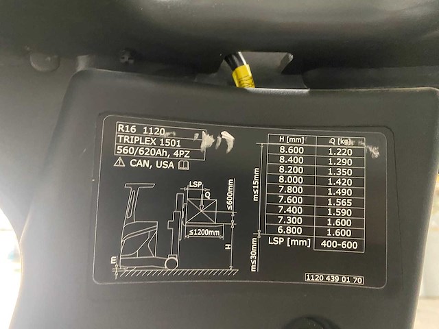 Linde - 2019 - r16 - reach truck - afbeelding 14 van  16