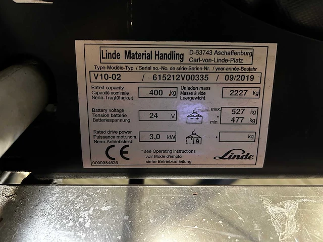 Linde - 2019 - v10-02 - orderpicker - afbeelding 2 van  10