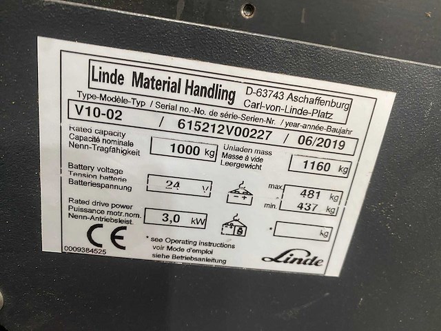 Linde - 2019 - v10-02 - orderpicker - afbeelding 11 van  11