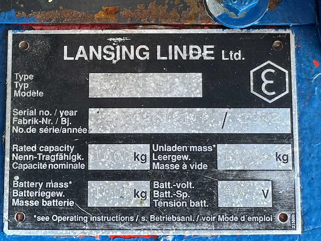 Linde - e16 - forklift trucks - afbeelding 4 van  12