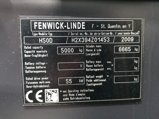 Linde - h50d - vorkheftruck - afbeelding 10 van  10