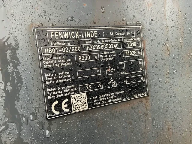 Linde - h80t-02/900 - vorkheftruck - afbeelding 31 van  37