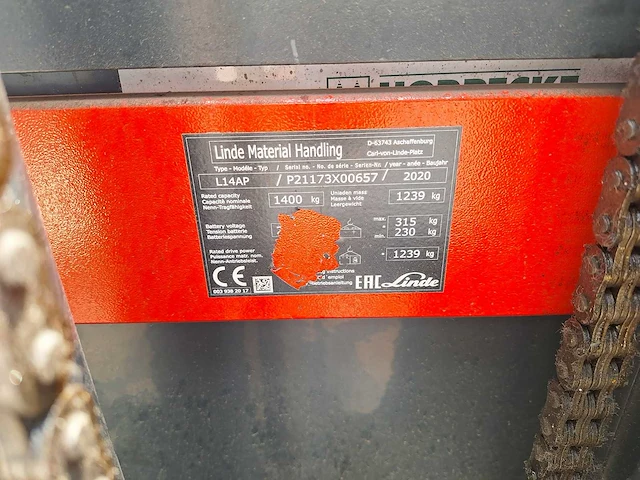 Linde - l14ap - stapelaar - afbeelding 2 van  12