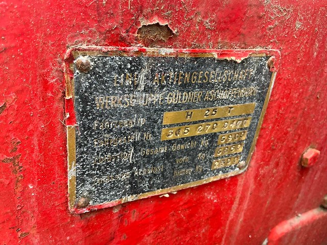 Linde 2.50 vorkheftruck - afbeelding 15 van  22