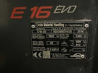 Linde e16c-01 vorkheftruck - afbeelding 17 van  17