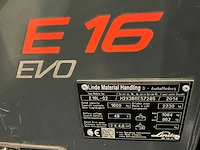 Linde e16c-01 vorkheftruck - afbeelding 9 van  18