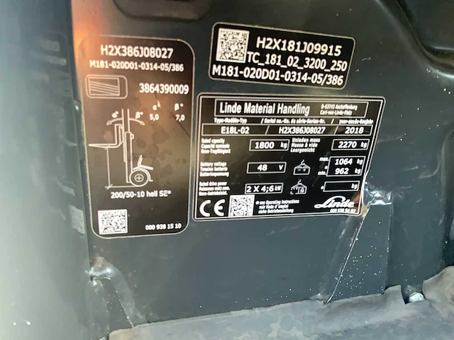 Linde e18 evo vorkheftruck - afbeelding 18 van  51