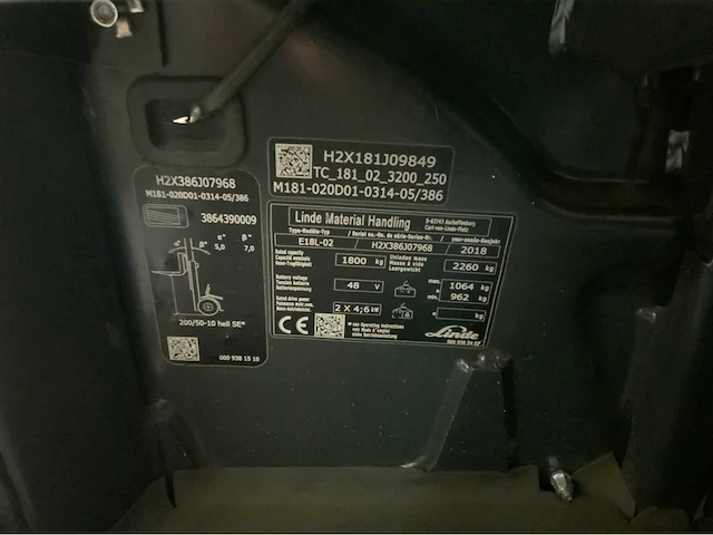 Linde e18l-02 - reach lepels, vorkversteller, free-lift, side-shift - vorkheftruck - afbeelding 10 van  24