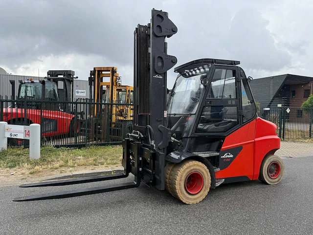 Linde e80-01/900 - 4.5m vorkversteller, side-shift - vorkheftruck bj 2017 - afbeelding 1 van  28