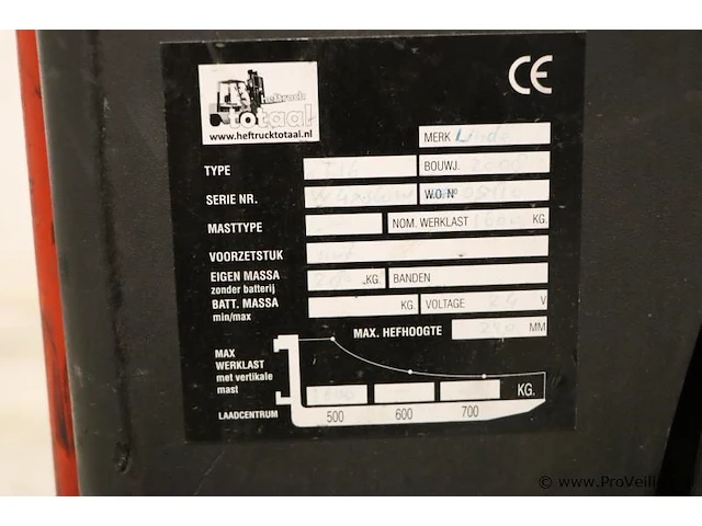 Linde elektrische pallettruck type t16 | bwjr. 2008 - afbeelding 4 van  6