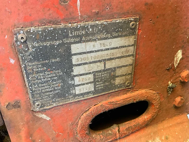 Linde h15 vorkheftruck - afbeelding 9 van  9