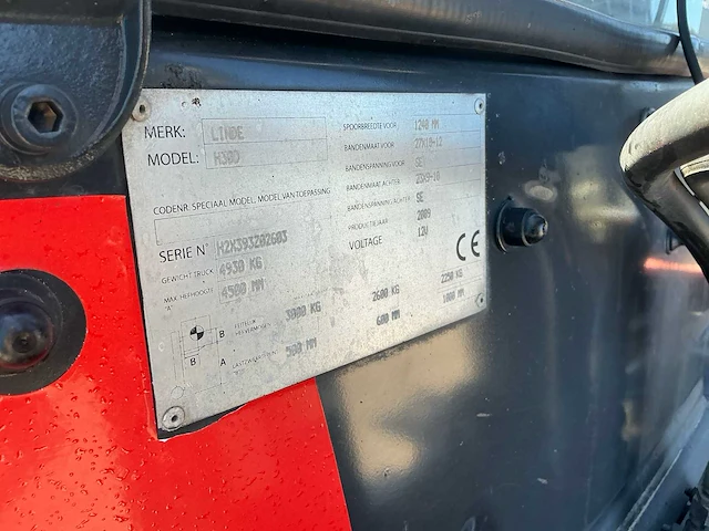 Linde h30d vorkheftruck - afbeelding 16 van  24