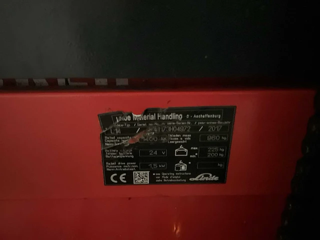 Linde l14 elektrische pallettruck - afbeelding 10 van  10