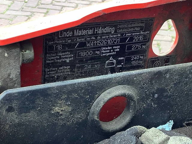 Linde t18 elektrische palletwagen - afbeelding 5 van  5