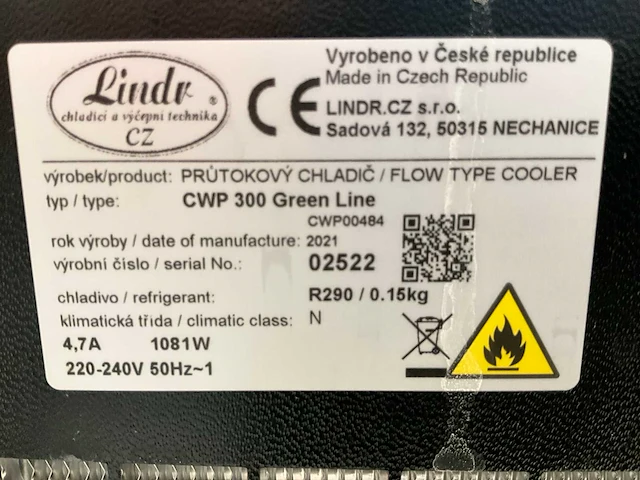 Lindr cwo 300 green line stroming koelinstallatie - afbeelding 5 van  6