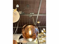 Linea verdace koperkleurige glazen hanglamp - afbeelding 2 van  3