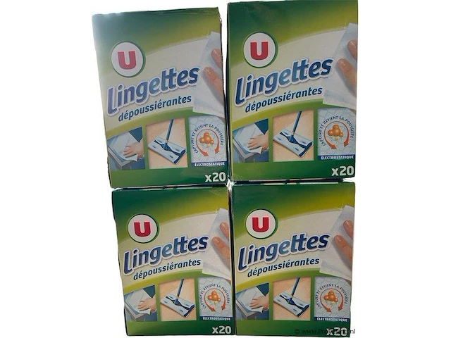 Lingettes stofverwijderaar doekjes voordeelverpakking 4x20stuks - afbeelding 1 van  1