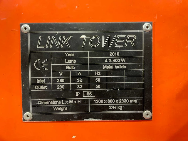 Link tower - 2010 - lichtmast - afbeelding 4 van  12