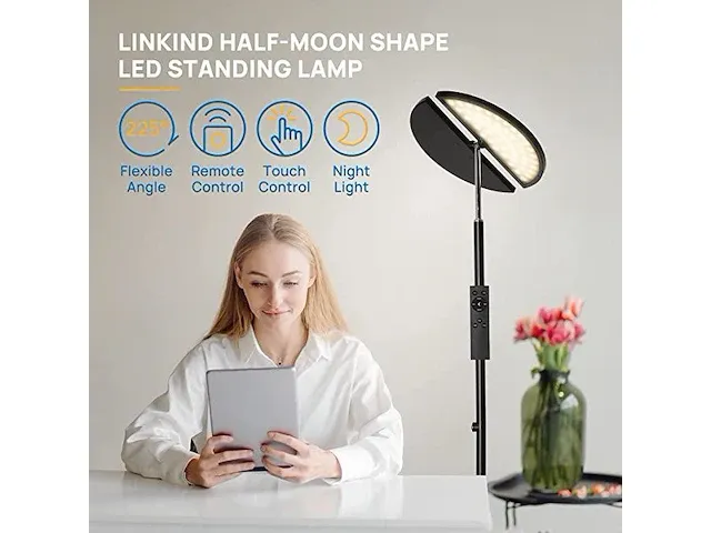 Linkind 24w butterfly floor lamp led - afbeelding 2 van  5