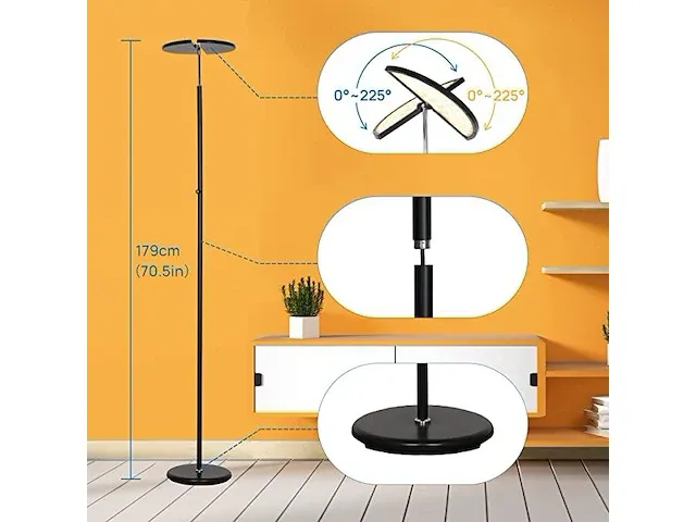 Linkind 24w butterfly floor lamp led - afbeelding 4 van  5