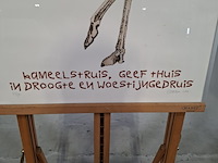 Linoleumsnede/ets, els maasson, struisvogel 53/70, 2002 - afbeelding 5 van  8