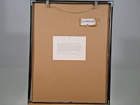 Linosnede in lijst, voorstelling nuenen in vogelvlucht, liza jazenko, 2000 - afbeelding 8 van  9