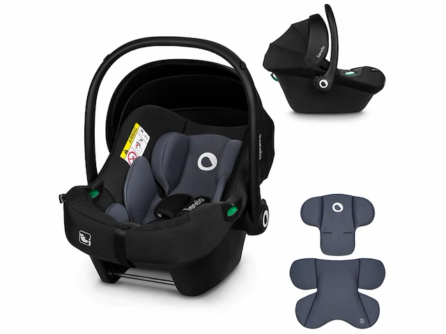 Lionelo astrid isize autostoeltje memory foam hoogteinstelling van de hoofdsteun 7cm zwart - afbeelding 1 van  5
