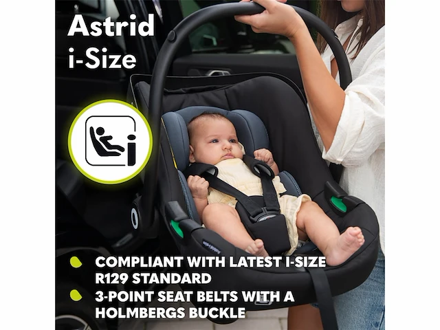 Lionelo astrid isize autostoeltje memory foam hoogteinstelling van de hoofdsteun 7cm zwart - afbeelding 4 van  5