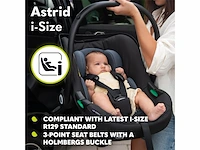 Lionelo astrid isize autostoeltje memory foam hoogteinstelling van de hoofdsteun 7cm zwart - afbeelding 4 van  5