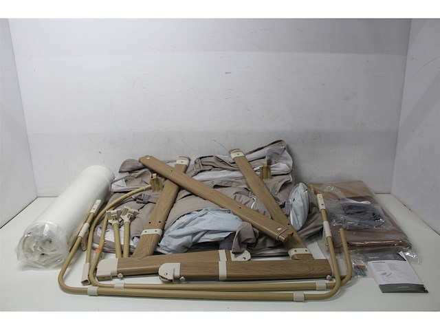 Lionelo thomi plus 5-in-1 kinderbed vanf 0 tot 4 jaar co sleeper verstelbare hoogte wielen beige - afbeelding 5 van  6