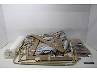 Lionelo thomi plus 5-in-1 kinderbed vanf 0 tot 4 jaar co sleeper verstelbare hoogte wielen beige - afbeelding 5 van  6