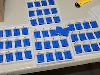 Lithium-polymeerbatterij (lipo) blauw 50 stuks - afbeelding 1 van  7