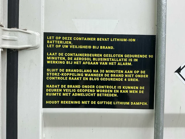 Lithium safety container 2024 40hc batterijopslag 40ft - afbeelding 32 van  33