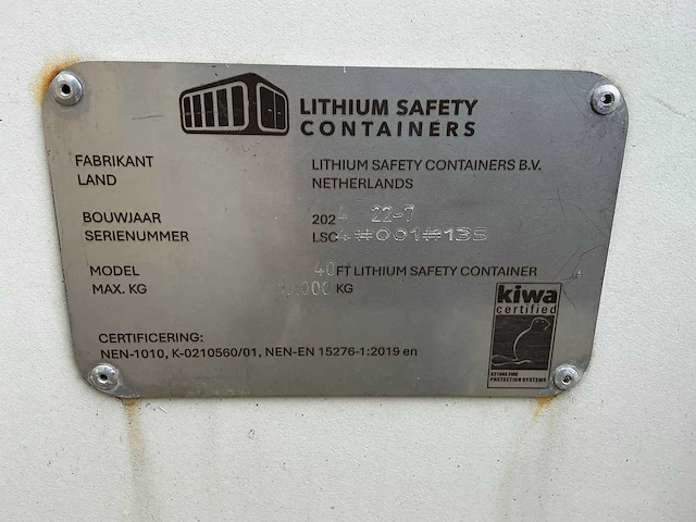 Lithium safety container 2024 40hc batterijopslag 40ft - afbeelding 5 van  33