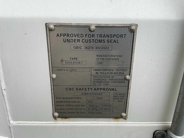 Lithium safety container 2024 40hc batterijopslag 40ft - afbeelding 30 van  33