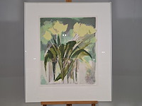 Litho, elisabeth van vreeswijk, vaas met tulpen 4/8, 1999 - afbeelding 1 van  8