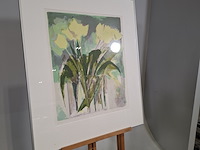 Litho, elisabeth van vreeswijk, vaas met tulpen 4/8, 1999 - afbeelding 2 van  8