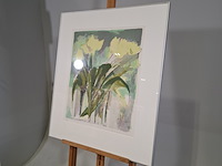 Litho, elisabeth van vreeswijk, vaas met tulpen 4/8, 1999 - afbeelding 3 van  8