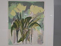 Litho, elisabeth van vreeswijk, vaas met tulpen 4/8, 1999 - afbeelding 4 van  8