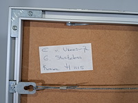 Litho, elisabeth van vreeswijk, vaas met tulpen 4/8, 1999 - afbeelding 8 van  8