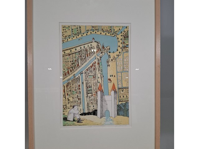 Litho, gert strenghold, stadswandeling i 11/21 - afbeelding 4 van  7