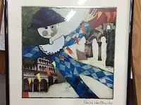 Litho getekend r wachmeister - afbeelding 1 van  3